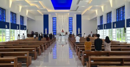 Misa Minggu Palma Gereja St. Nikolaus SMP Lokon SMA Lokon Sekolah Berasrama Tomohon LOSNITO