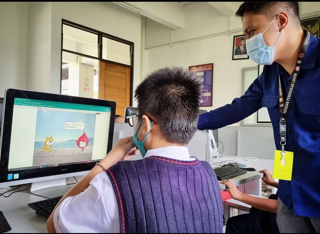 pemrograman visual scratch smp lokon losnito santo nikolaus tomohon sekolah asrama terbaik sulawesi utara